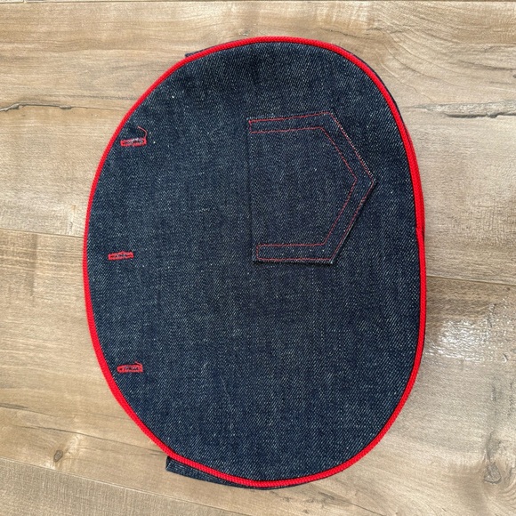 Vintage Bee Hive Baltimore Handbag Purse Wooden Handle Interchangeable 4 Covers - Picture 11 of 14